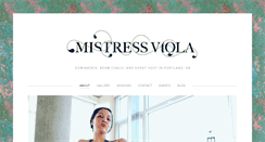 Desktop Screenshot of mistressviola.com