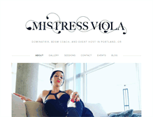 Tablet Screenshot of mistressviola.com